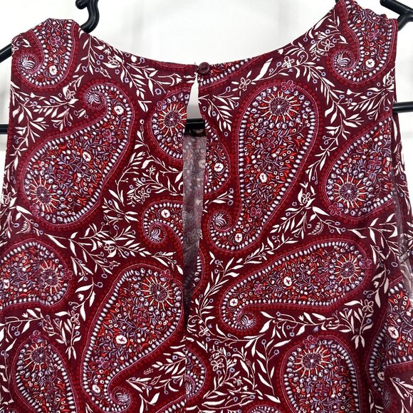 Old Navy Red‎ Paisley Tank Dress Size Medium - Picture 6 of 6
